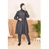 Burkini zipp large size Indonesia Black