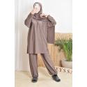 Burkini ACTIVE SWIM Taupe foncé