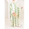Linen-effect butterfly long dress DALAL Green