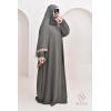 Abaya hijab intégré dentelles