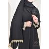 Abaya hijab intégré dentelles