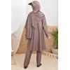 Women's Burkini ATLANTIS Dark Taupe