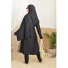 Long Burkini with hijab BAHREIN Black