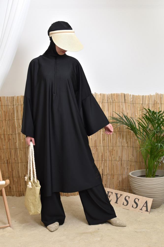 ABU DAHBI loose-fitting burkini Black