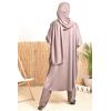 Burkini grande taille papillon MAJORQUE taupe foncé