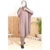 Burkini large butterfly MAJORQUE dark taupe