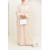 Satin-effect abaya neyssa shop