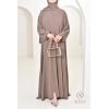 Abaya Dubaï Umbrella en jazz Taupe