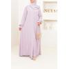 Abaya Dubaï Umbrella DJELIKA mauve