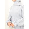 Abaya Dubaï Umbrella DJELIKA gris perle