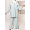 Ensemble chemise pantalon effet lin HIYAM