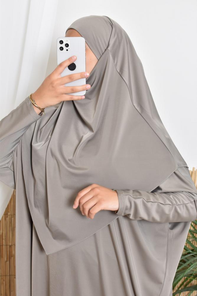 Bathing khimar taupe