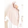 Khimar doppelt gekreuzter spitzer Jersey Rihab