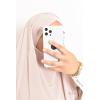 Khimar doppelt gekreuzter spitzer Jersey Rihab