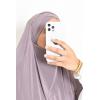 Khimar doppelt gekreuzter spitzer Jersey Rihab