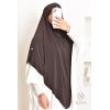 Khimar Jersey double croisé pointu