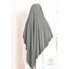 Khimar doppelt gekreuzter spitzer Jersey Rihab