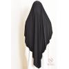 Khimar doppelt gekreuzter spitzer Jersey Rihab