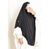 Khimar Jersey double croisé pointu