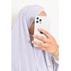 Khimar Jersey double croisé pointu