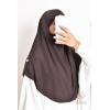 Khimar Jersey double croisé rond court 