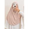 Khimar Jersey double croisé rond court 