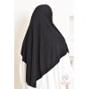 Khimar Jersey double croisé rond court 