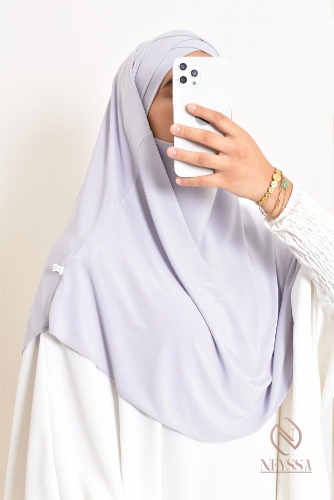 Khimar Short round double-breasted jersey Jumanâ