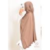 Premium Jersey Hijab with Fériel trim wavy