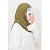 Double crossed preformed hijab