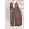 Abaya caftan Emine Chocolat