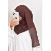 Hijab à enfiler crêpe mousseline