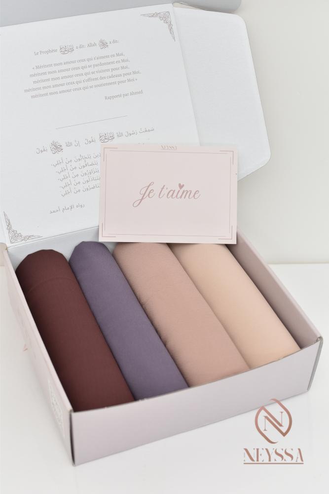 Box 4 hijab mousseline ZENITH