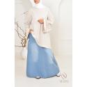 Sofia long skirt in light denim