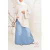 Sofia long skirt in light denim