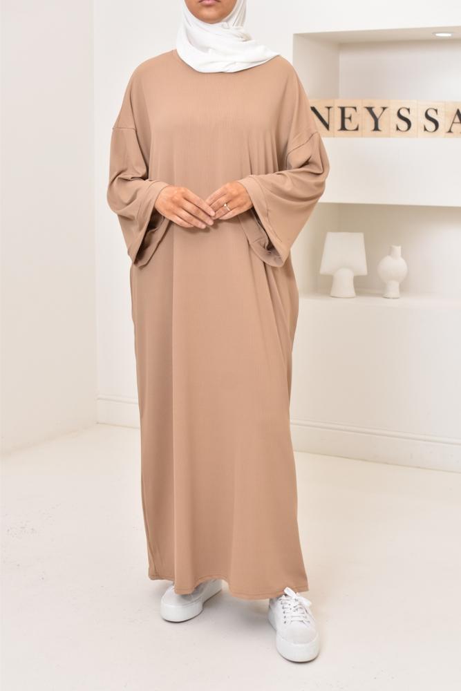 Delia ribbed jersey maxi dress