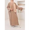 Corduroy T-shirt long dress Kadya