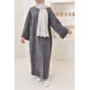 Corduroy T-shirt long dress Kadya