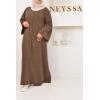 Corduroy T-shirt long dress Kadya