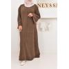 Corduroy T-shirt long dress Kadya