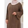 Corduroy T-shirt long dress Kadya