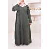 Corduroy T-shirt long dress Kadya