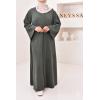 Corduroy T-shirt long dress Kadya