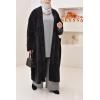 Long butterfly woven cardigan IRIS Black