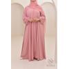 Abaya Dubaï Umbrella SAMAR Rose Tendre