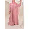 Abaya Dubaï Umbrella SAMAR Rose Tendre