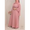 Abaya Dubaï Umbrella SAMAR Rose Tendre