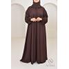 Abaya Dubaï Umbrella SAMAR Chocolat