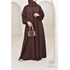 Abaya Dubai Umbrella SAMAR Schokolade