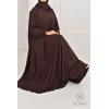 Abaya Dubai Umbrella SAMAR Schokolade